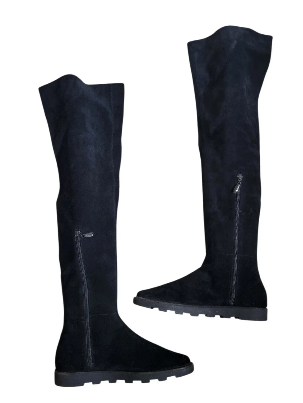 Diane‎ Von Furstenburg DVF Over The Knee Suede Boots Black